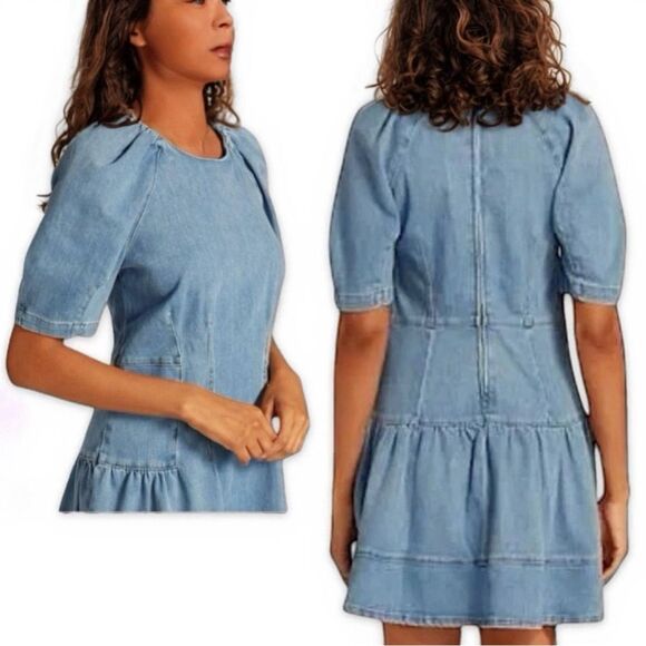 Jonathan Simkhai Holland Denim Mini Dress - Picture 4 of 16